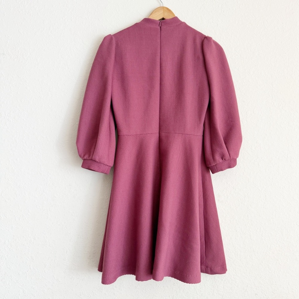 Gal Meets Glam Maggie Mauve Pink Swing Dress Size 6 - Picture 7 of 7